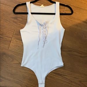 Light purple body suit